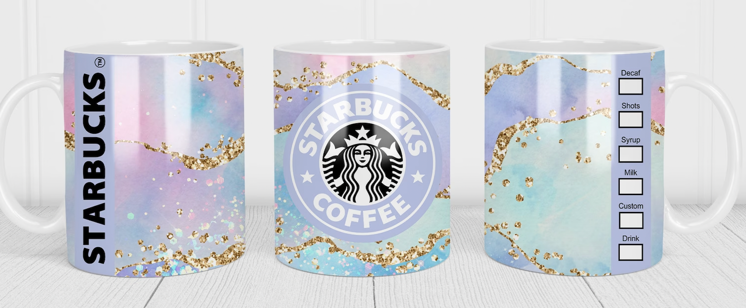 Coffee Mug bucks 11/15 oz coffee Mug Wrap – Design Sisters and Blanks