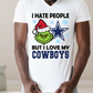 i hate People NFL  Transfer NFL Transfer Print Available in All Teams (All sizes Available)