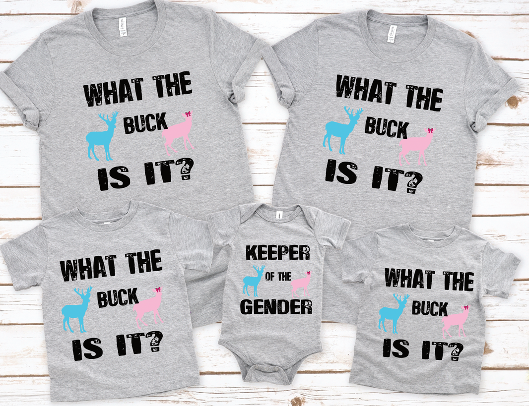 Gender Reveal/ Baby Shower DTF Transfers | Custom Ready-to-Press Heat ...
