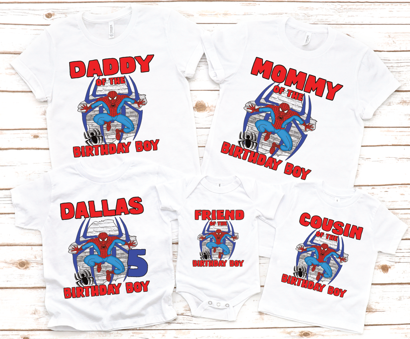 Spiderman Family Birthday Bundle  PNG