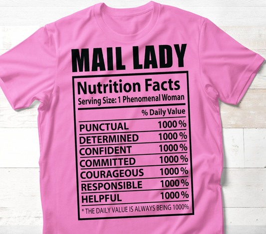 Mail Lady Nutrition fact Transfer