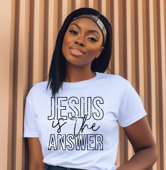 Jesus is the Answer Screen Print