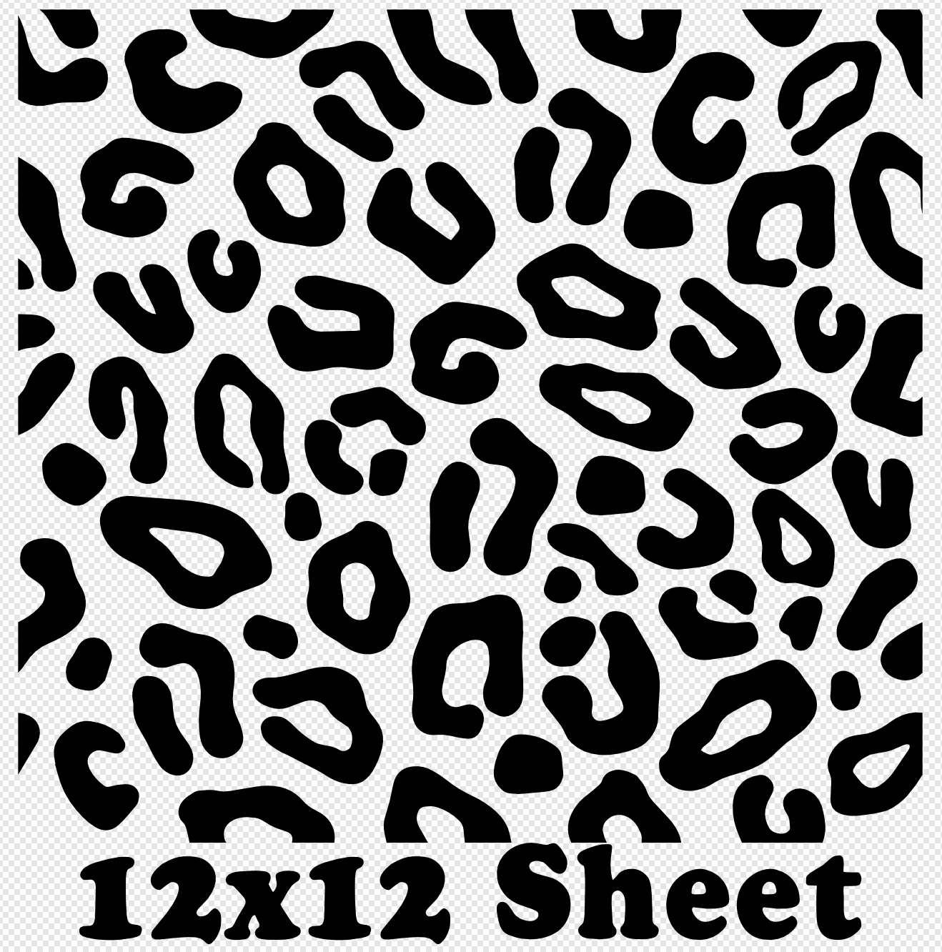 12x12  Leopard Sheets Screen Print