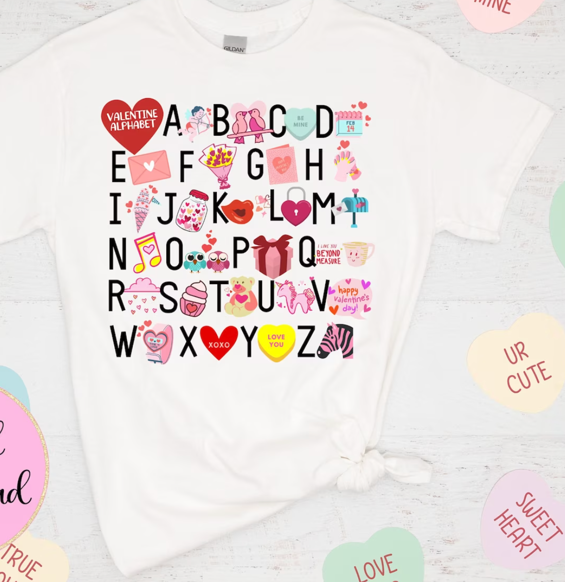 Valentine Alphabet Transfer