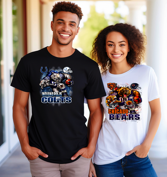 Mascot 2 NFL Shirt (Available in ALL Teams)