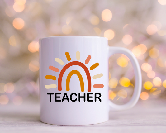 Boho Rainbow Teacher Decals