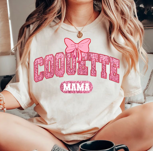 Coquette mama varsity and Coquette mini Transfer