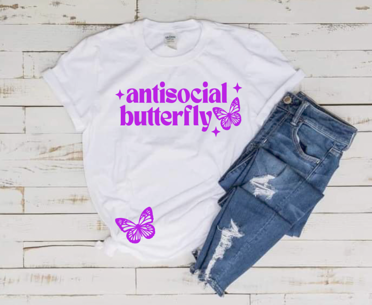 AntiSocial Butterfly Screen Print