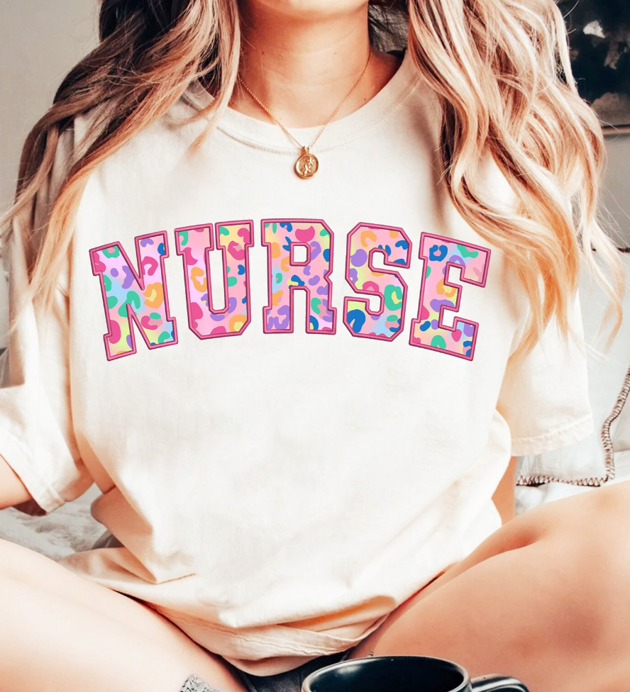 Nurse Embroidered Look Shirt