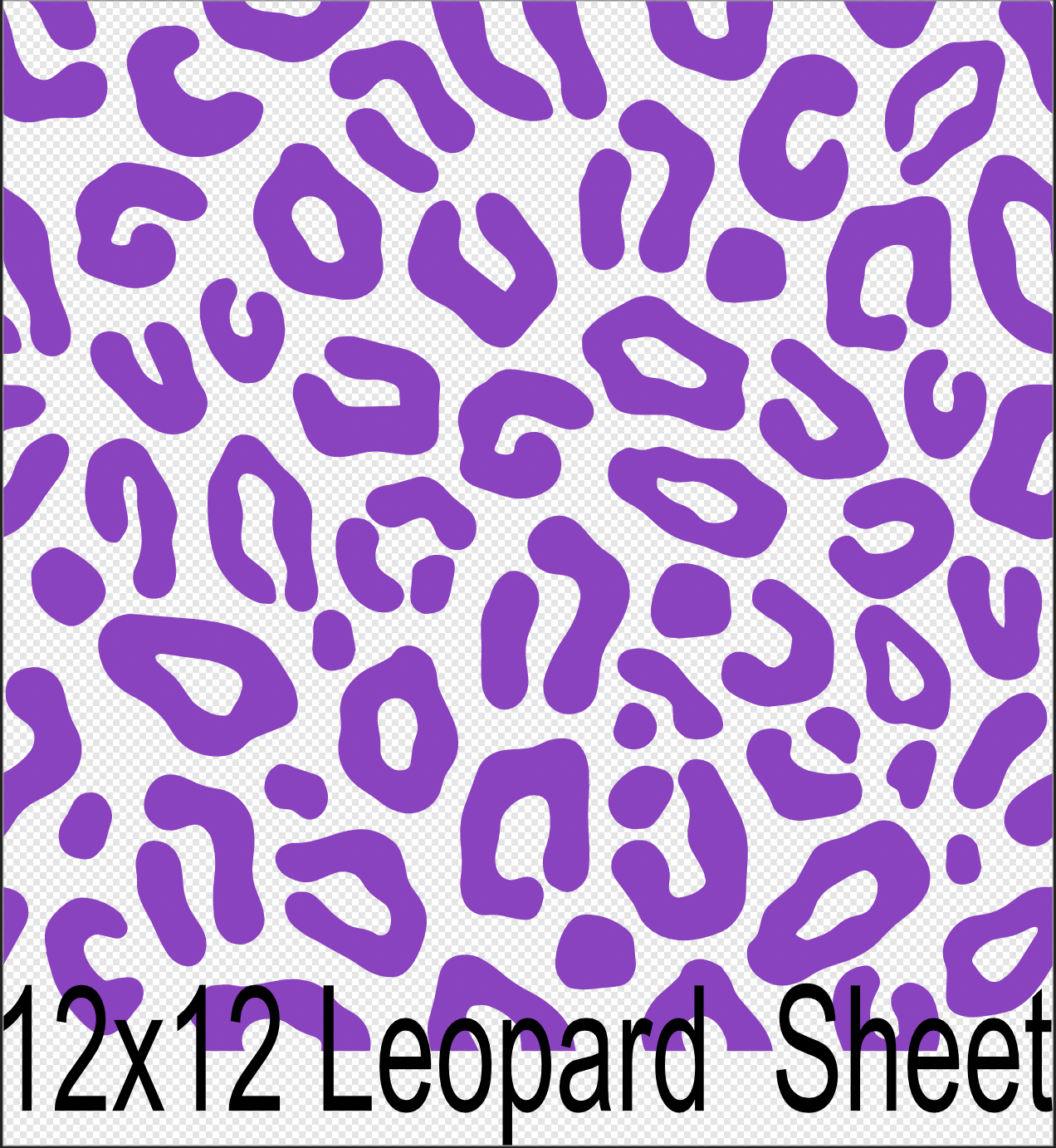 12x12  Leopard Sheets Screen Print