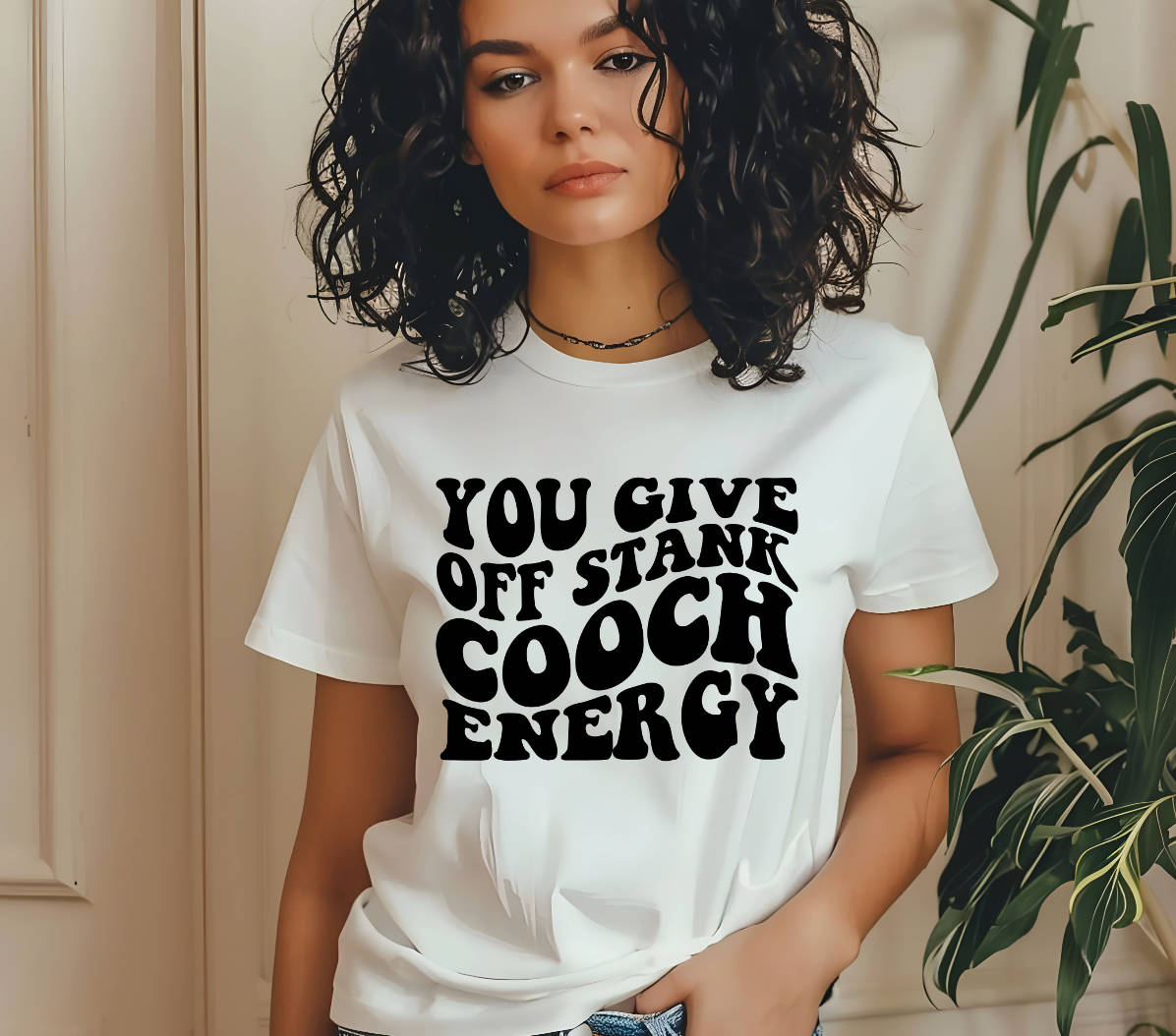 You Give Off Stack Cooch Energy Screen Print