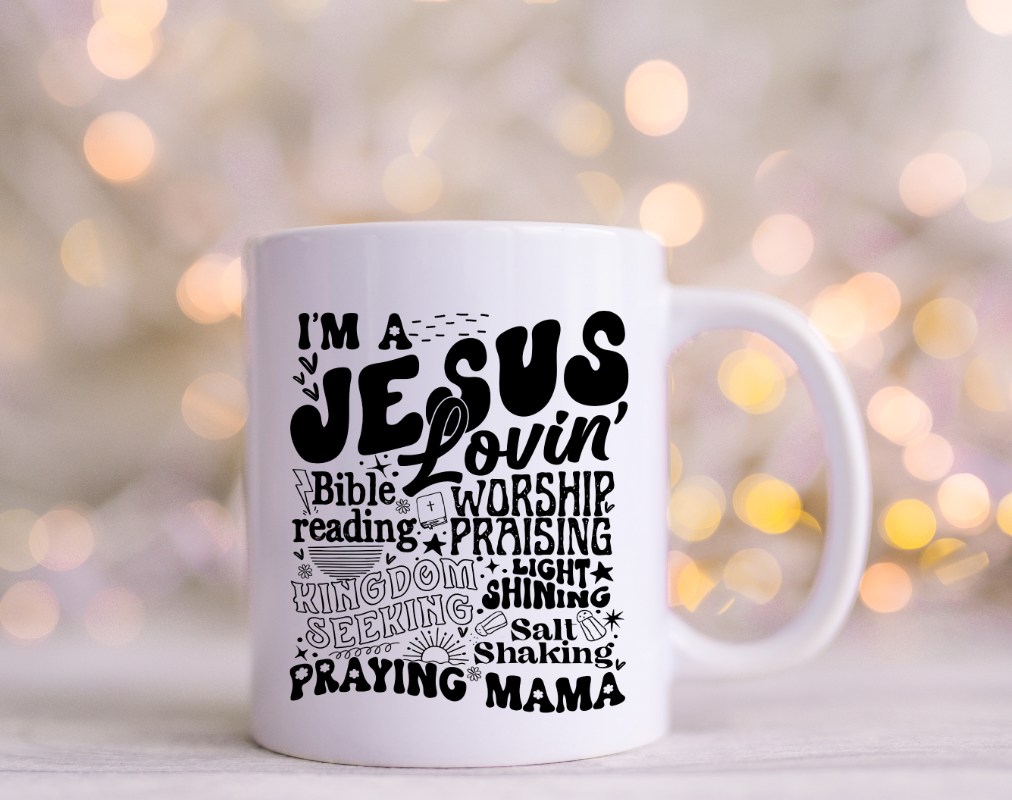 I'm a Jesus Lovin Bible Reading Praying Mama UV Decals