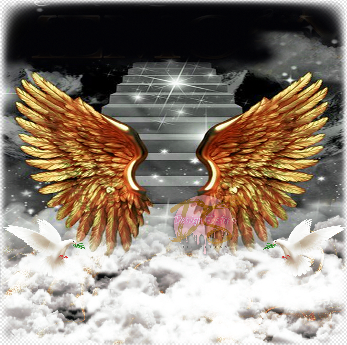 Gold Wing Memorial  PNG Only