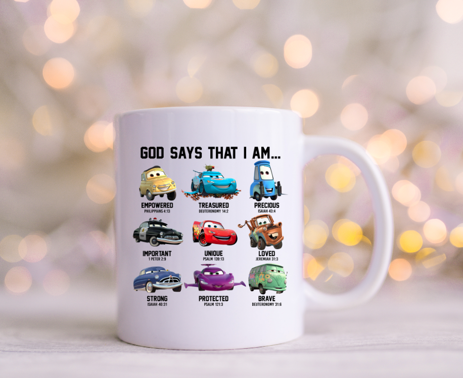 God Says you Are Cars UV Decal