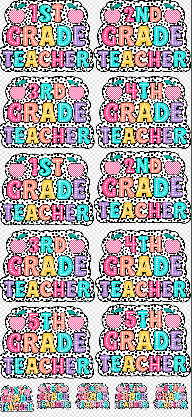 22x48  Teacher Postions DTF Gang Sheet (Cold Peel)