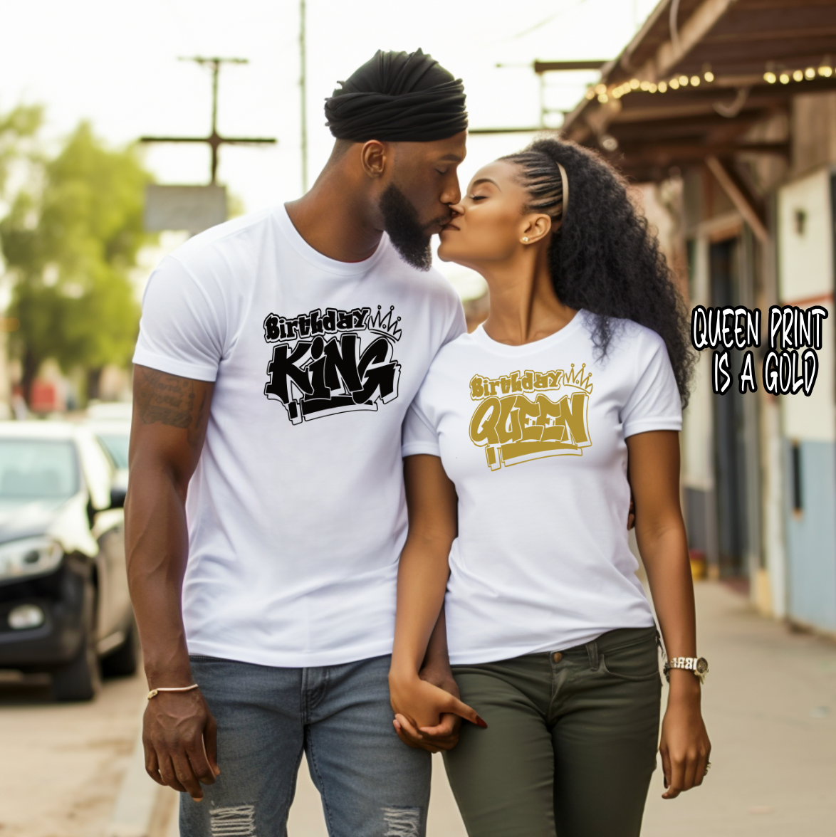 Birthday King and Queen Screen Shirt