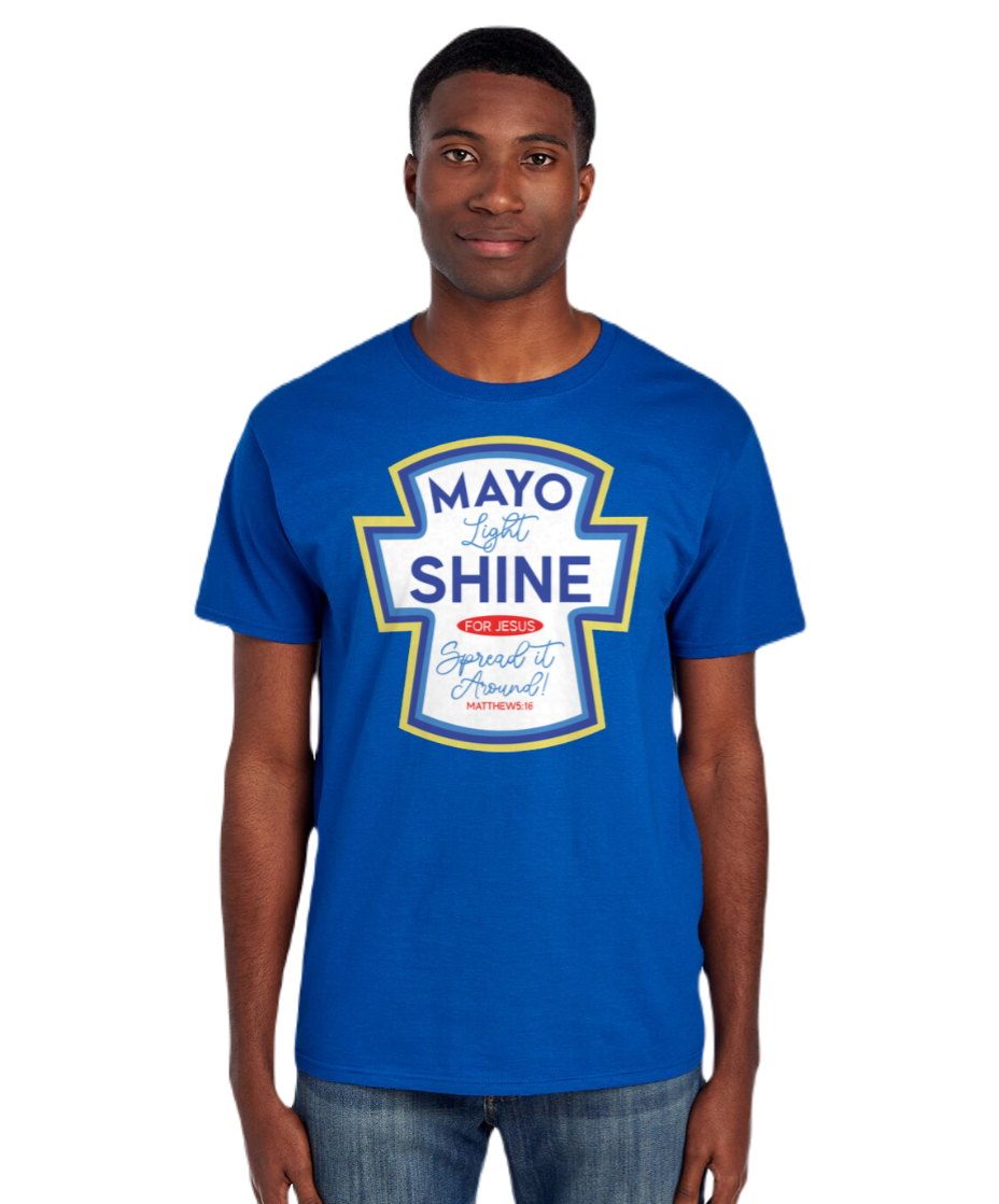 Mayo Light Shine for Jesus Spread it around Matthews 5:16  Transfer