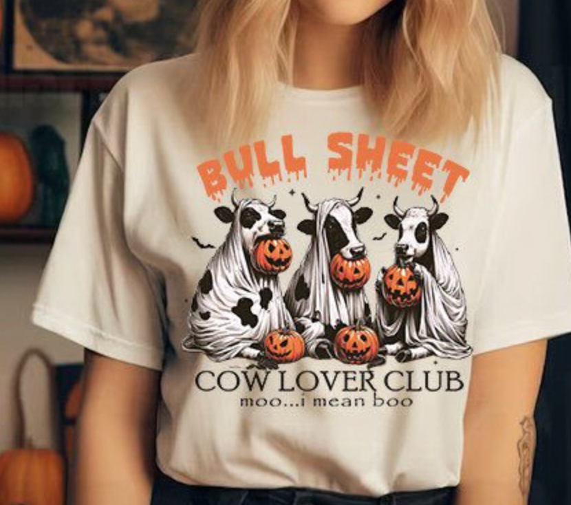 Bull Sheet,Funny Halloween transfer