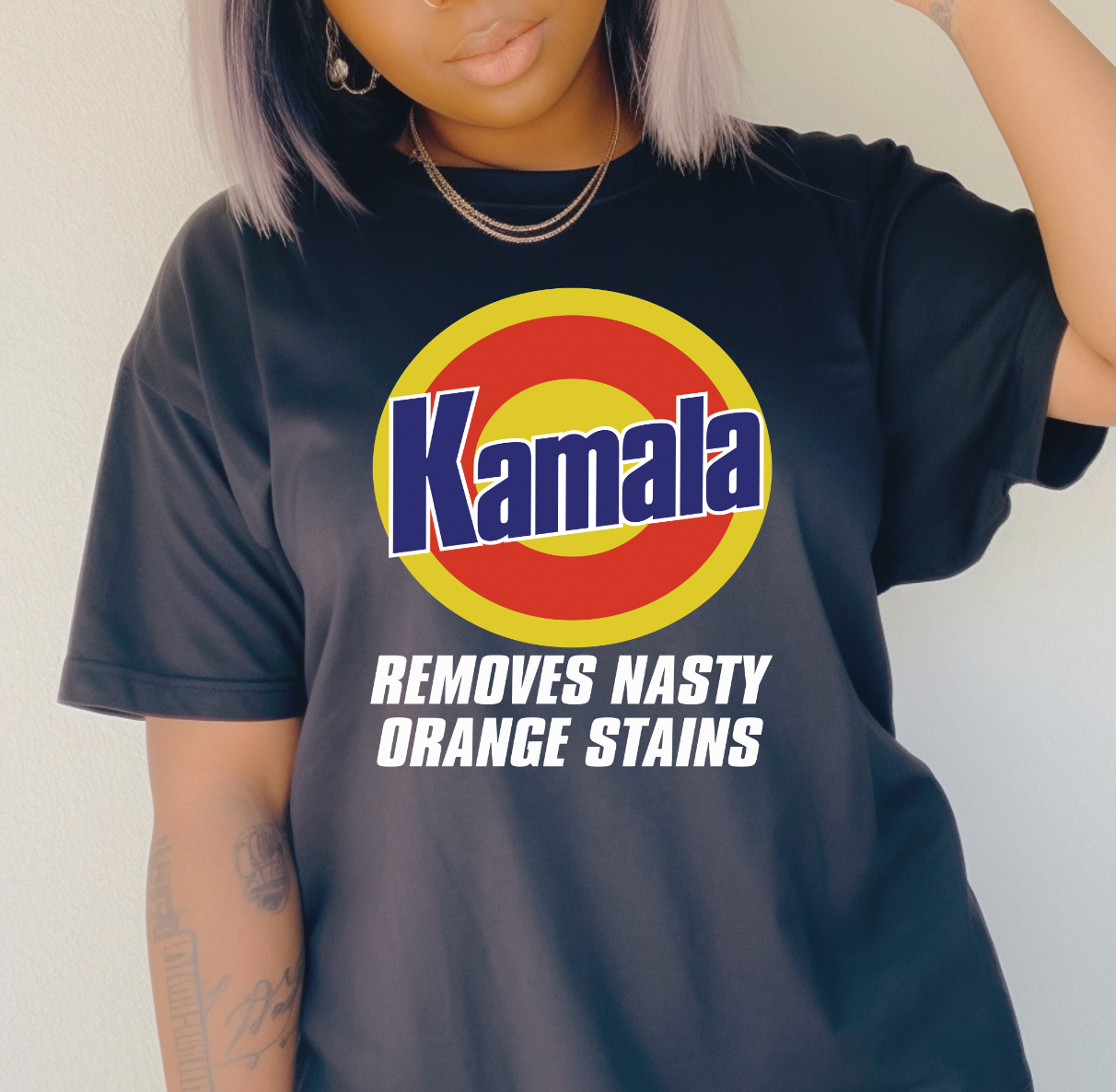 Kamala removes Nasty Drain Stains DTF Transfer (10 inch print)