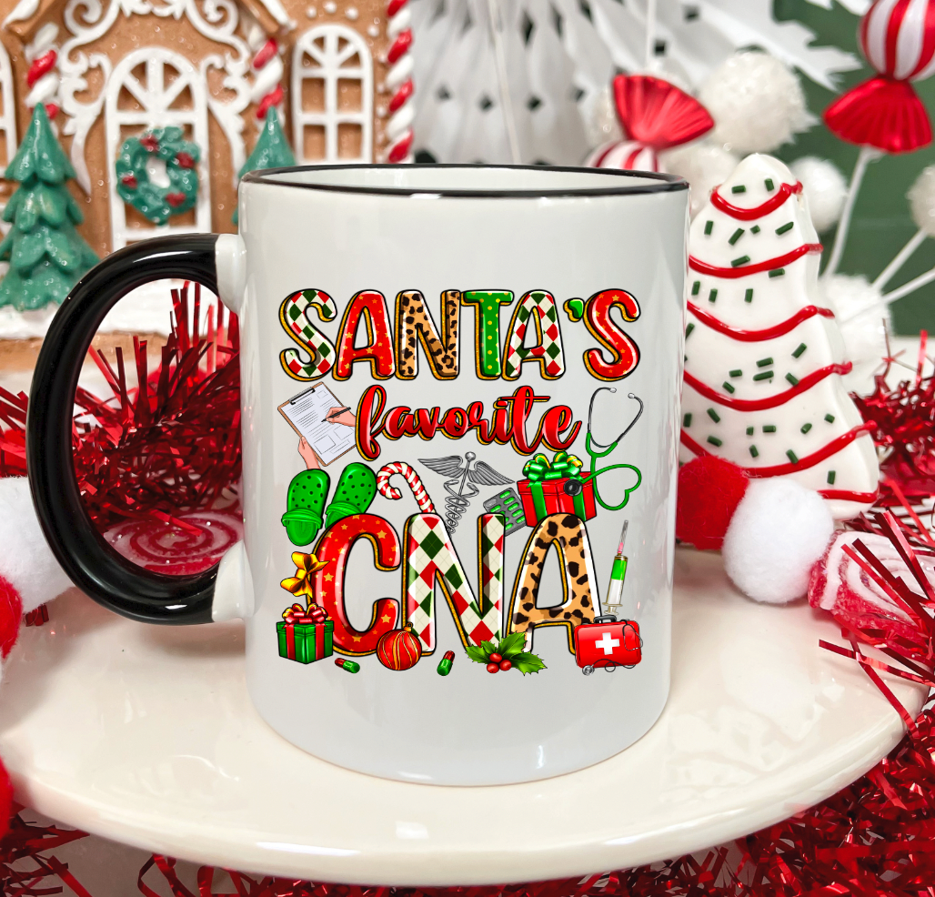 Santa's Favorite CNA UV Decals