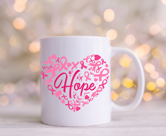 Hope Breast Cancer UV Decals