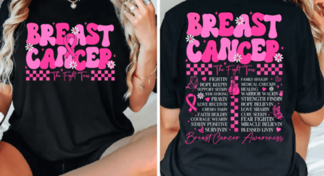 Breast Cancer Tour front & back Shirt