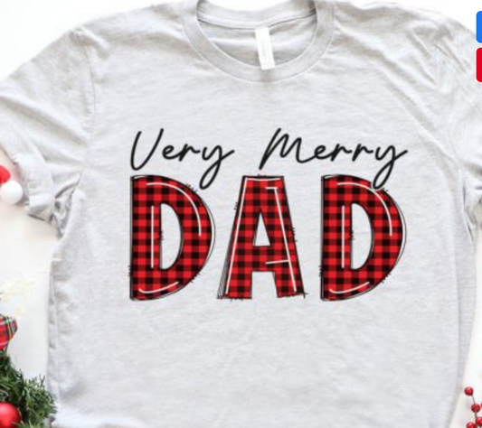 Very Merry Mama Dad Family  DTF Transfer (dad ,Mama, and Mini)