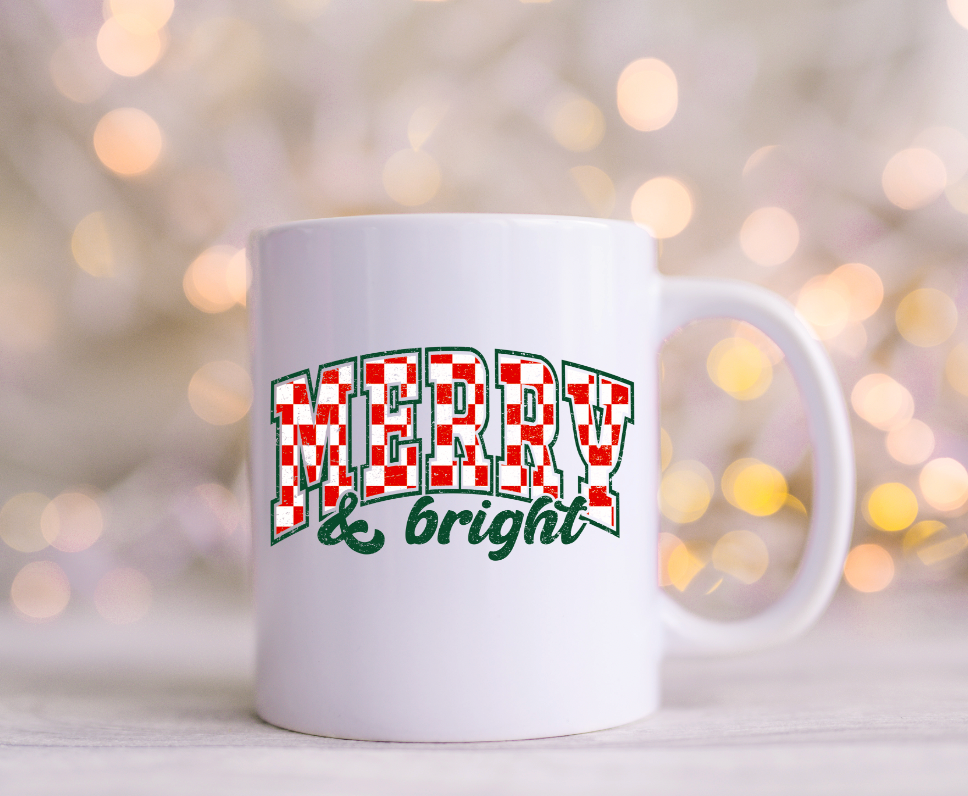 Merry and Bright  UV  Decal