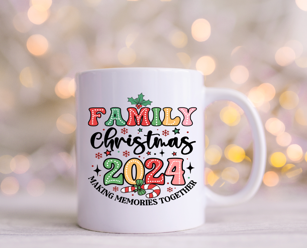 Family Christmas 2024 Making Memories UV  Decal