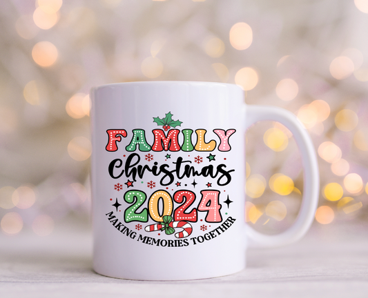 Family Christmas 2024 Making Memories UV  Decal