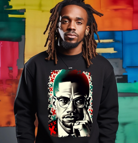 Malcolm X Black History Month DTF Transfer