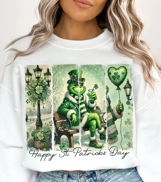 Grinch  Happy St Patrick's DayDTF Transfer