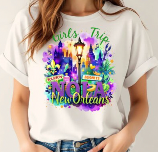 Birthday Girls Trip Nola Mardi Gras  DTF Transfer