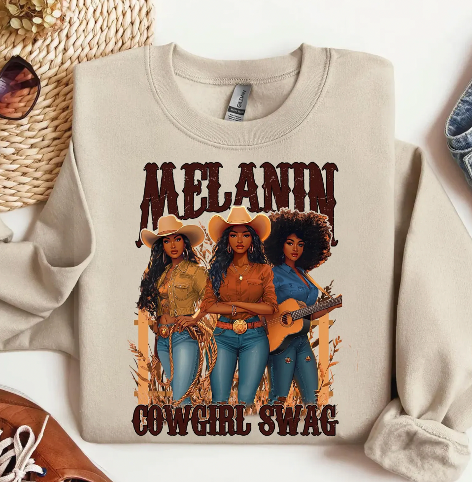 Melanin Rodeo Queen Black DTF Transfer