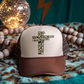 3 inch I can do all Things Through Christ Camo  Hat Transfers