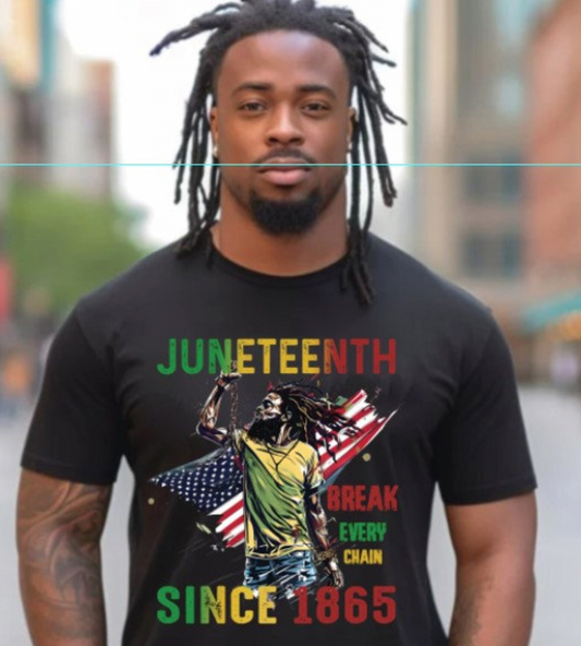 Juneteenth Breaking Every Chain DTF  Transfers