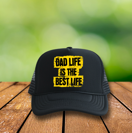 Dad Life is the Best Life 3 inch Hat Transfers