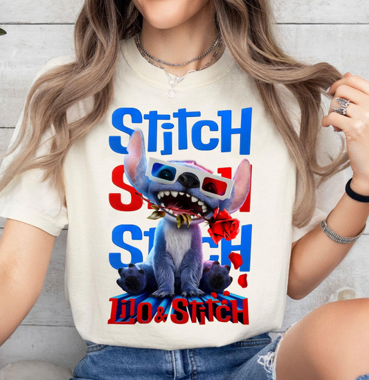 Blue Cartoon Movie DTF Transfer
