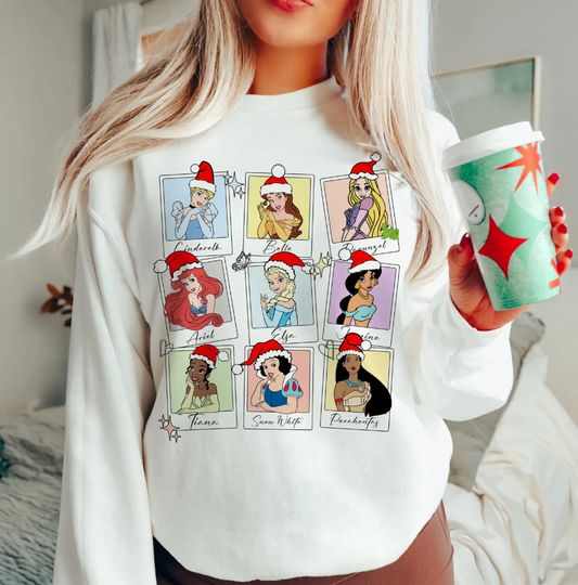 Princess Christmas DTF Transfers