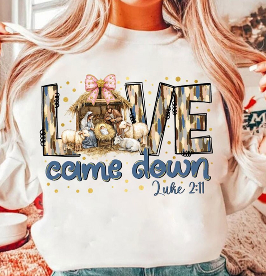 Love came down DTF Transfers