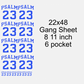 Blue 22x48 Psalm 23  Gang Sheet Transfer