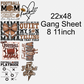 Football Mom 22x48 Gang Sheet Transfer