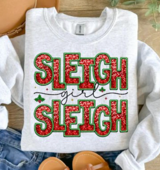 Sleigh Girl Sleigh Retro DTF Transfer