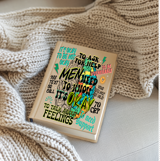 Men Mental Health  UV Decal FOR JOURNALS