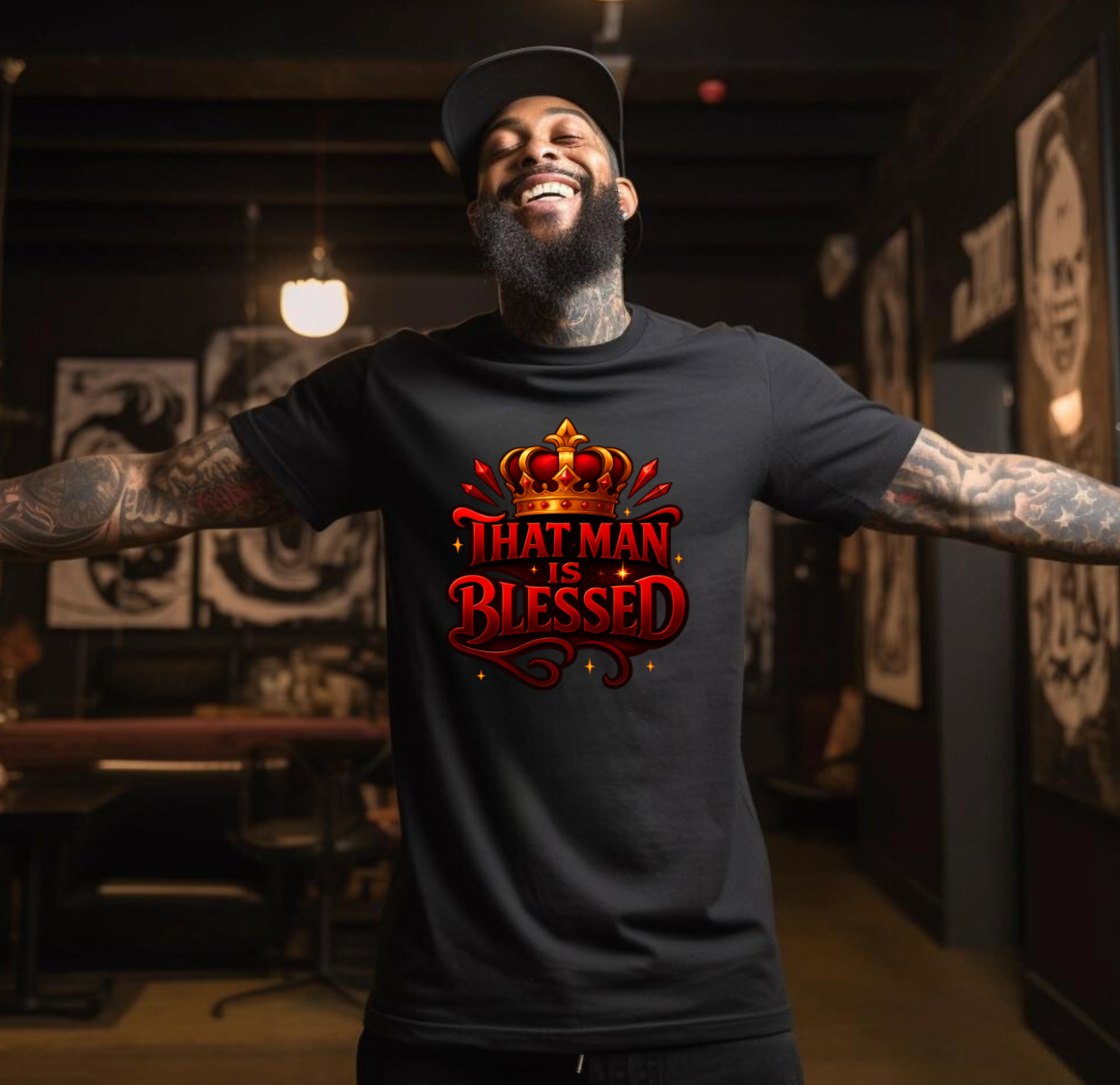 That Man is Blessed DTF Transfers