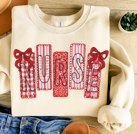 Nurse Valentine  DTF Transfer