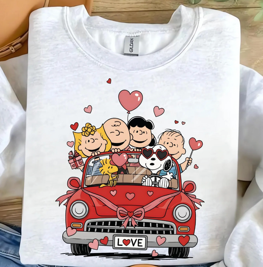 Cartoon Dog With Friends DTF Transfer