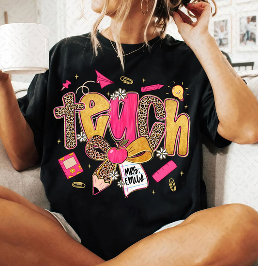 Peppy Teacher  DTF Transfer (add name)