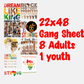22x48 Black History Volume 2 Gang Sheet Transfer