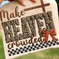 Latch Hook Yarn Faux Make Heaven Crowded Tee shirt
